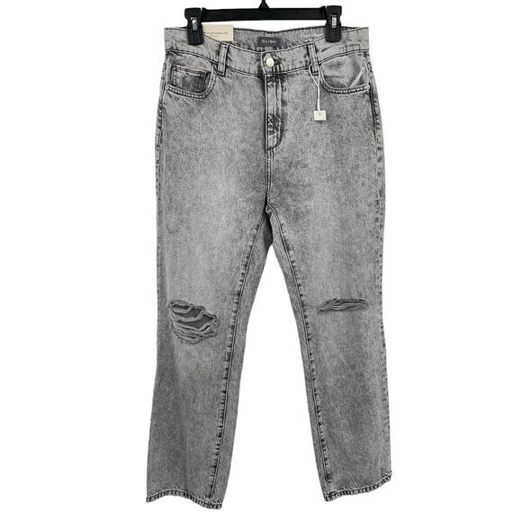 DL1961 jeans Patti High rise Vintage distressed ankle gray size 27 - Picture 2 of 5